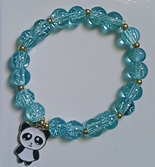 Light Blue Crackle Bracelet