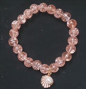 Light Orange Crackle Bracelet