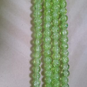 Light green crackle beads