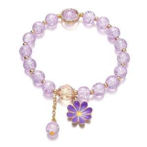 Purple Crackle Bracelet